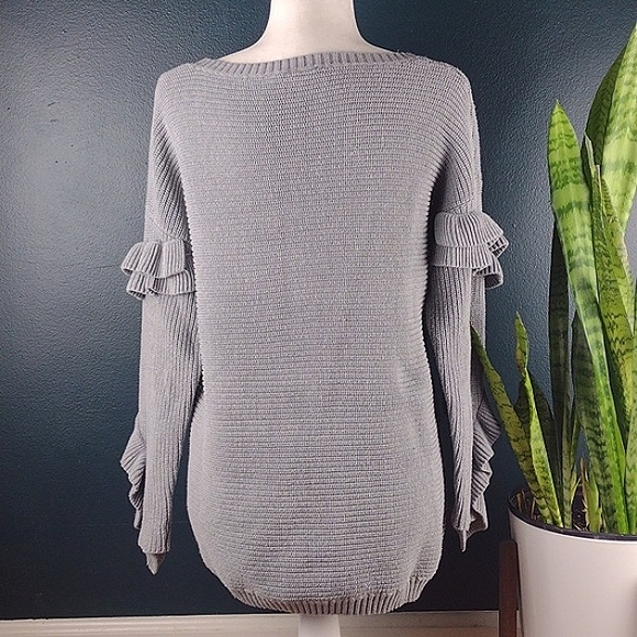 B Sharp Ruffle sleeve sweater - Picture 3 of 4